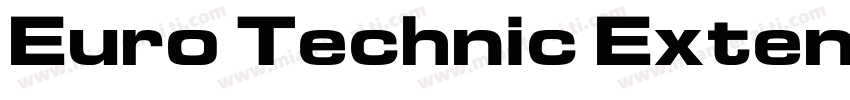 Euro Technic Extended字体转换